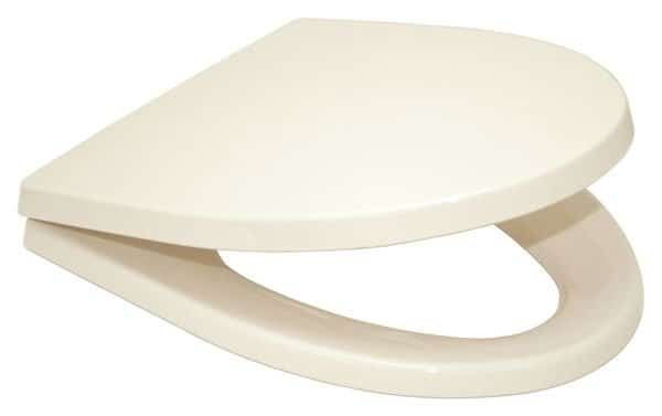 Toilet Seat With Cover, Soft Close Hinge, Elongated, Beige