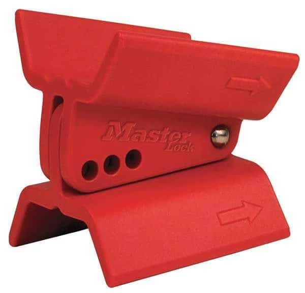 Butterfly Valve Lockout, Universal, Red