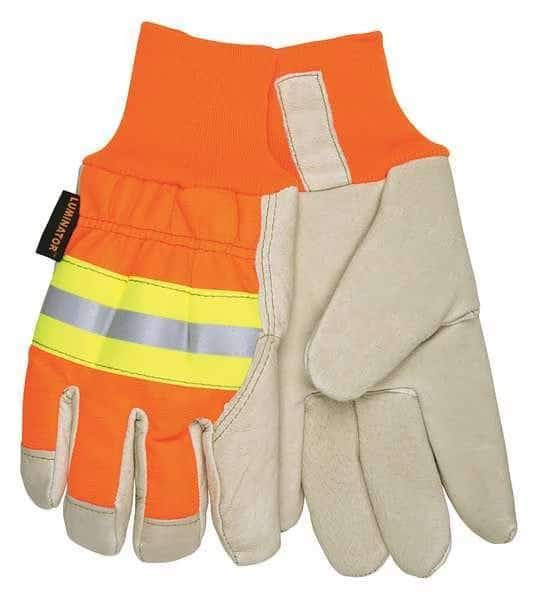 Leather Gloves,Beige,L,PR , Mfr#: 3440L