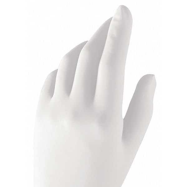 Disposable Gloves, 9.4 mil Palm, Polyisoprene, Powder-Free, S (7), 1 PR, White