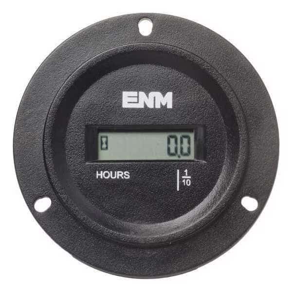 Hour Meter, 3-Hole Round, LCD,Flange, Mfr#: TB44B69A, ENM