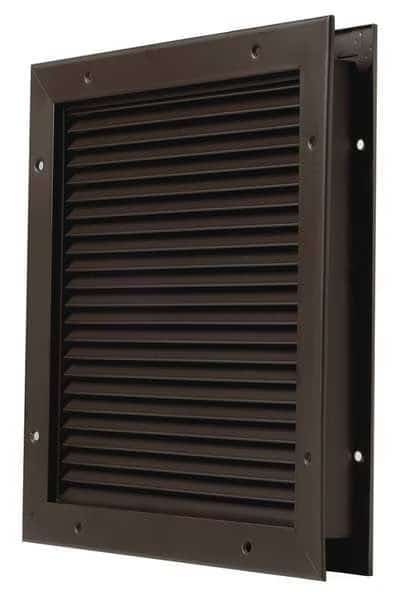 Louver, No Vision, Dk Bronze, 12 x 12