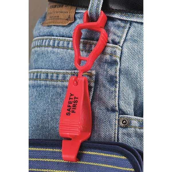 Handi Klip Clip, Fire Red Safety First, Mfr#: 58314FRD, GLOVE GUARD