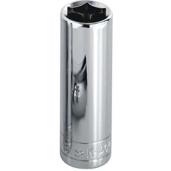 1/2 in Drive, 25mm 12 pt Metric Socket, 12 Points, SK PROFESSIONAL TOOLS, Mfr# 48025