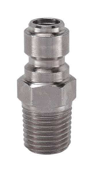Hydraulic Quick Connect Hose Coupling, Steel Body, Ball Lock, 1/4"-18 Thread Size, EA Series