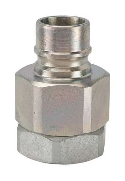 Hydraulic Quick Connect Hose Coupling, Steel Body, Sleeve Lock, 1-1/4"-11-1/2 Thread Size, H Series