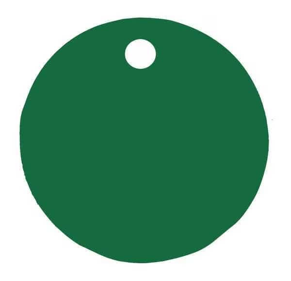 Blank Tag,Aluminum,3in H,3in W,Green,PK5, Mfr#: 43086, C.H. HANSON