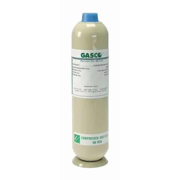 Calibration Gas, Air, Isobutylene, 103 L, C-10 (5/8 in UNF) Connection, +/-5% Accuracy, Gasco, Mfr#: 103L-248-100S