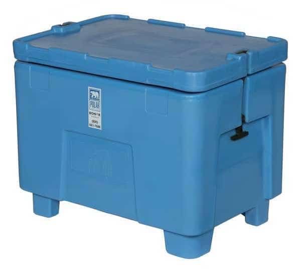 ASM Insulated Bin, Plastic, Blue, 21 in H, 30 in W, 24 in L