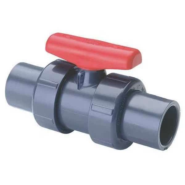 1-1/4" Socket PVC Ball Valve Inline