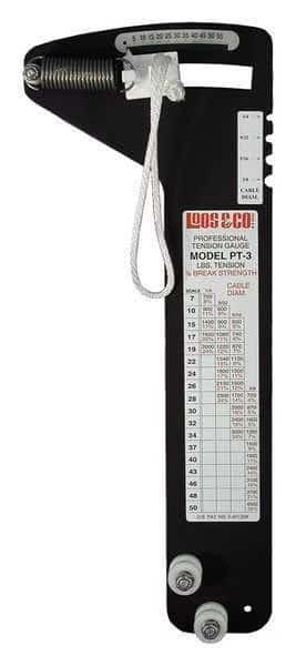 Tension Gauge,550 to 4500 lb., Mfr#: PT-3, LOCOLOC