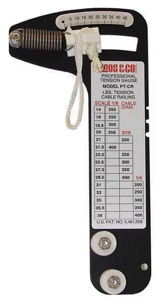 Cbl Railing Tension Gauge, 200 to 400 lb.