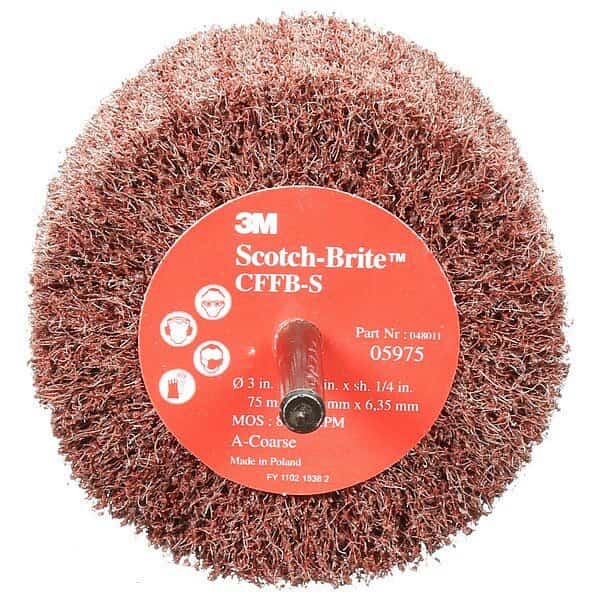 Flap Brush, Finishing, 3 in., Coarse, Scotch-Brite, Mfr#: FN510079406