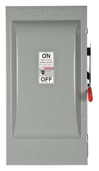 Nonfusible Safety Switch, Heavy Duty, 600V AC, 3PST, NEMA 3R