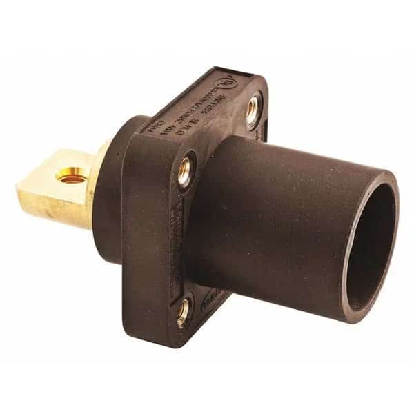 Receptacle,Brwn,Male,Double Set Screw, Mfr#: HBLMRBBN, HUBBELL
