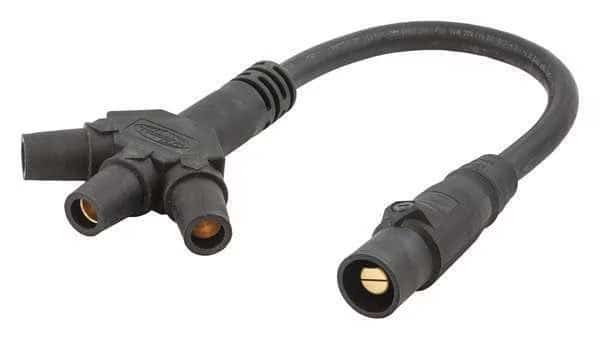 Triple Connctr, Blk, 300/400AC/DC, Taper