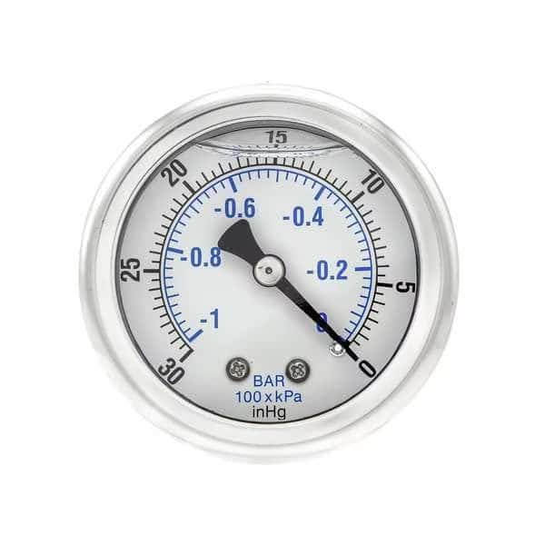 Vacuum Gauge, 1/8 in. NPT, 2 in.