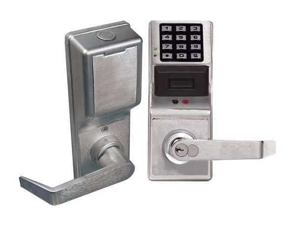 Electronic Lock, Satin Chrome, 12 Button