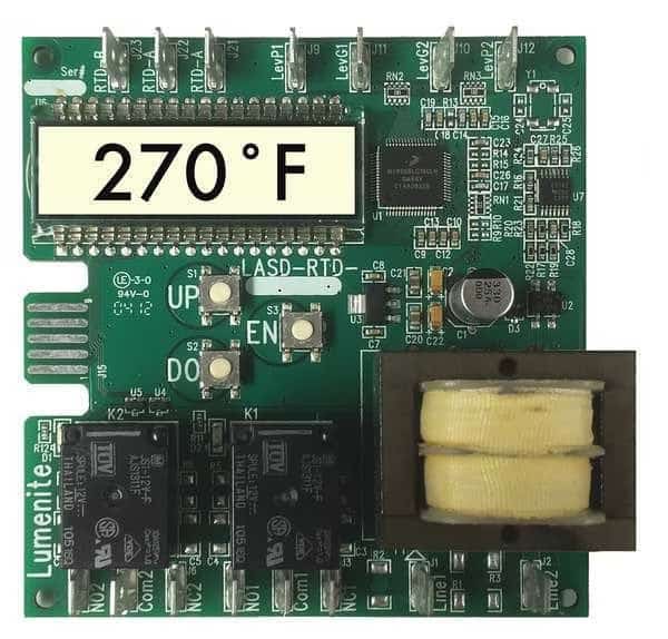 Level/Temp Controller, LCD, 120/240VAC