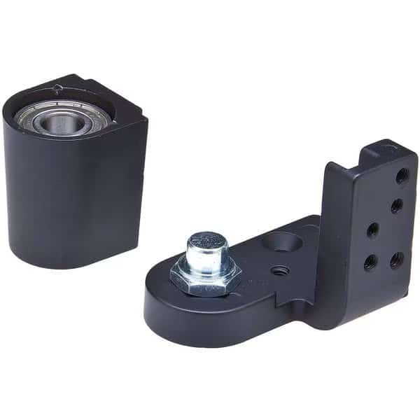 Pivot Hinge, Diecast Aluminum, Half Surface Mounting, 1 7/16 in Leaf W x 2 3/8 in Leaf H