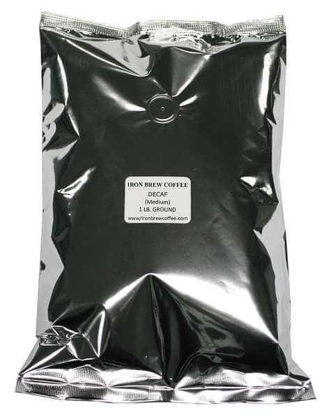 Coffee,Arabica,DeCaff,Ground,PK8, Mfr#: C-8CTDR, IRON BREW