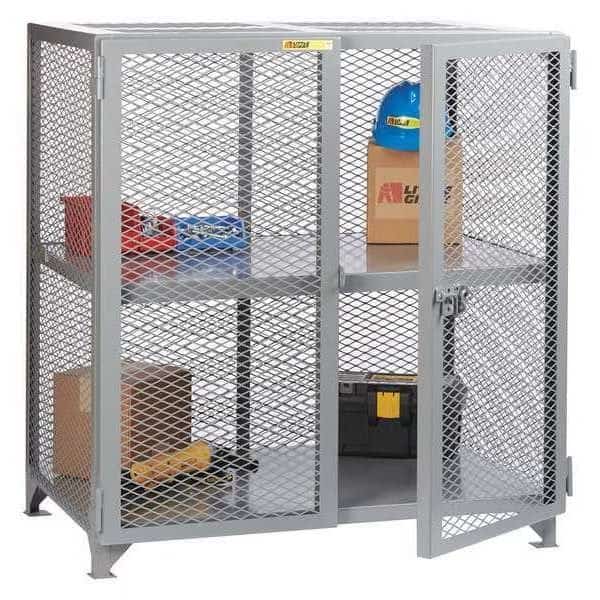 Bulk Storage Locker, 61 in W, 27 in D, 52 in H, (1) Tier, (1) Wide, Gray
