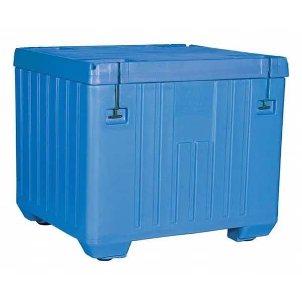ASM Insulated Bin, Plastic, Blue, 43 in H, 43 in W, 43 L