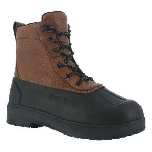 IA9650, Men's 8 in Composite Toe 8-Inch Work Boot, Black/Brown, 13, W, IA9650