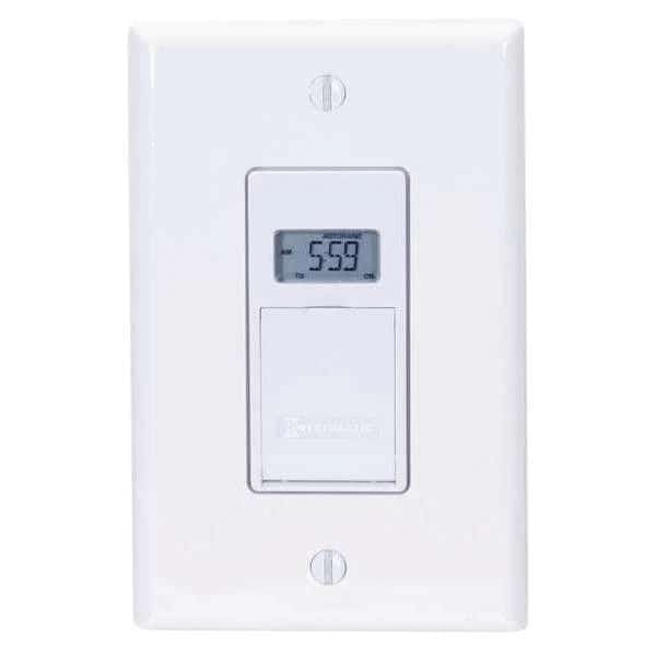 Timer, Digital, 120V, 12A, Wall Switch