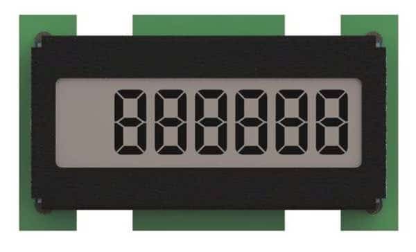 Electronic Counter, 6 Digits, LCD