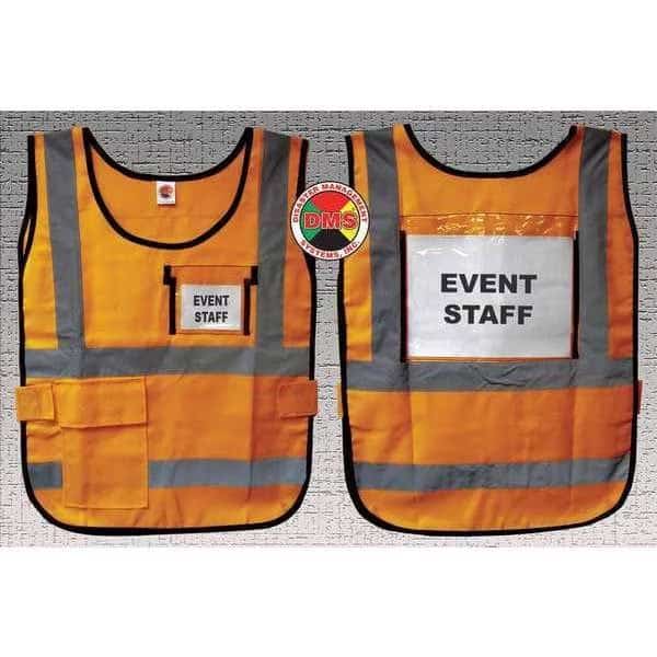 Safety Vest, Orange, Nylon