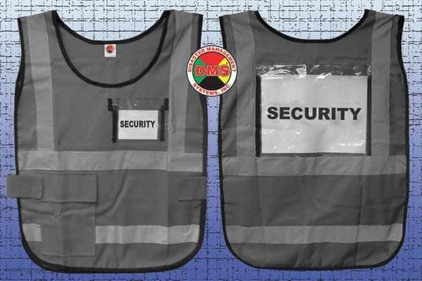 Safety Vest, Gray, Nylon