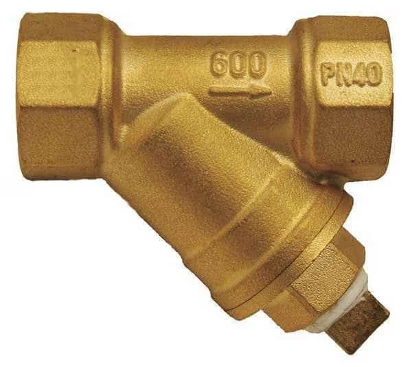 Y Strainer, 1 in NPT, 3 in L, 20 Mesh, Brass, 600 psi at 100 Degrees F Max Pressure