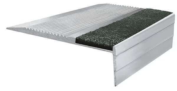 Stair Tread Cover Extruded Aluminum Black, 36 in W x 1/8 in Thick