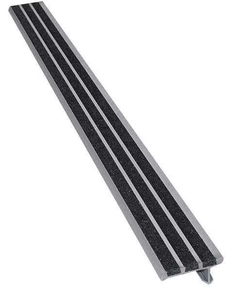 Stair Nosing Extruded Aluminum Black, 60 in W x 1/4" Thick