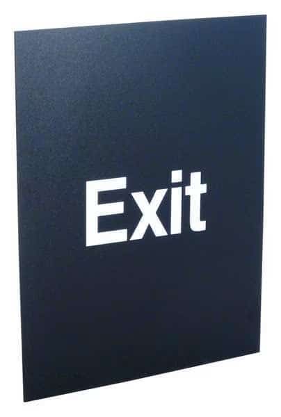 8.5x11 Sign - EXIT (Double Sided), Visiontron, Mfr#: PS811-02BK