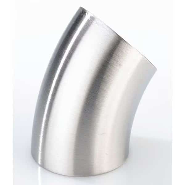 Weld Elbow, 45 deg., Less Tangents, T304