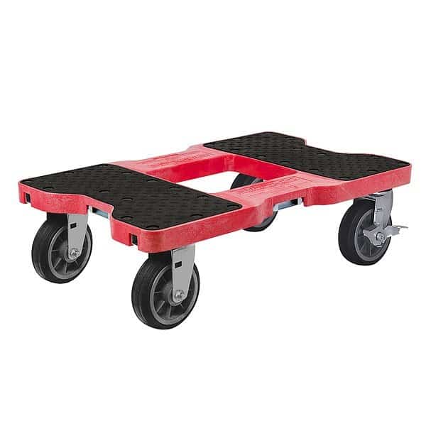 Gen. Prpose Dolly, Open, Flush, 1500lb, Red