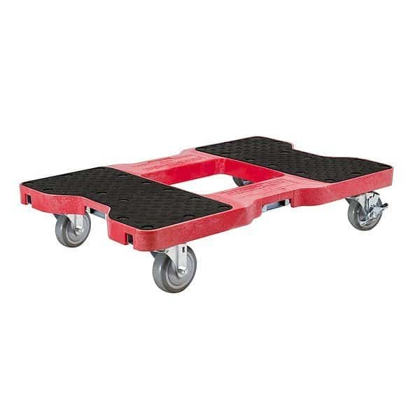 Gen. Prpose Dolly,Open,Flush,7in H.,Red, Mfr#: SL1500D4R, SNAP-LOC