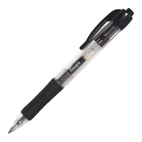 Retractable 0.5Mm Gel Pens,Black,PK12, Mfr#: ITA36156, INTEGRA