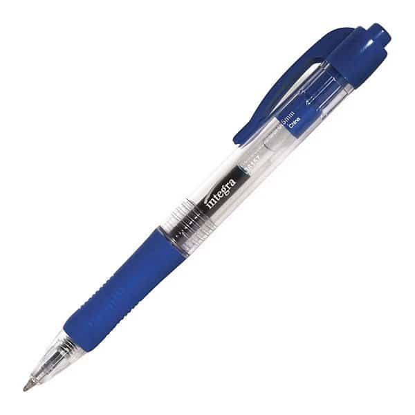 Retractable 0.5Mm Gel Pens, Blue, PK12