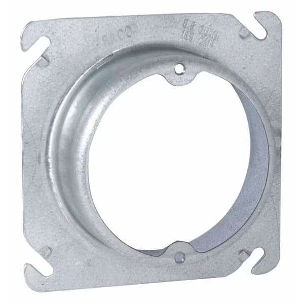 Fixtr Cvr, Sq, Open, Raised 1-1/4, Ears, 4"