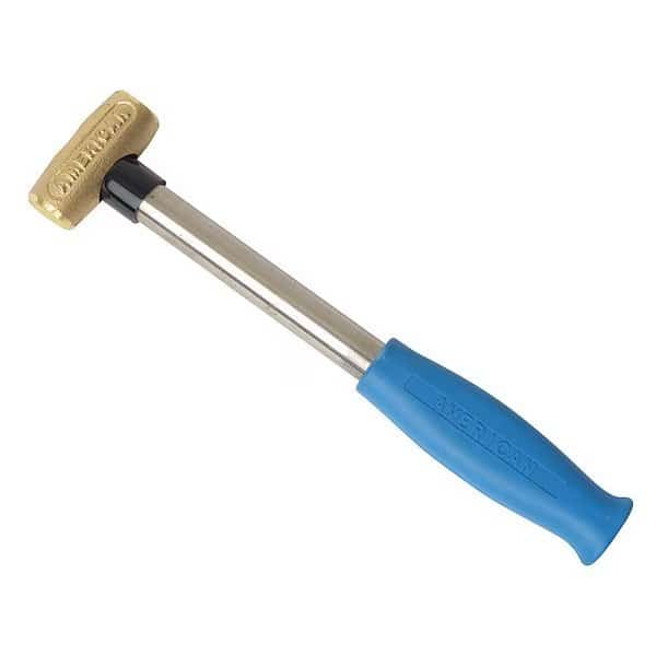Hammer,Brass,Soft Grip,1 lb., Mfr#: AM1BRCG, AMERICAN HAMMER