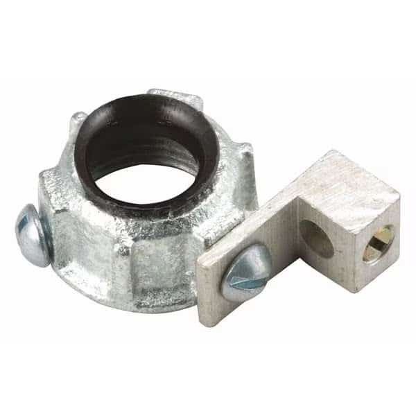 Conduit Fitting Bushing, 3/4 in, Threaded, Malleable Iron, Electro Zinc Plated