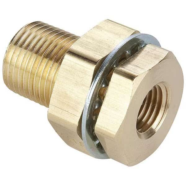 Brass Dryseal Pipe Fitting, FNPT x MNPT, 1/4" Pipe Size, Parker, Mfr#: 207ACBH-4