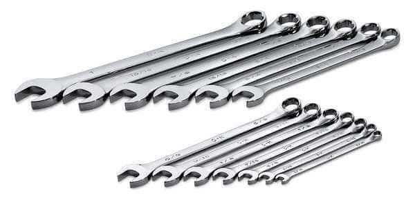 Combo Wrench Set, Long, 1/4-1 In, 13 Pc, Sk Professional Tools, Mfr#: 86118