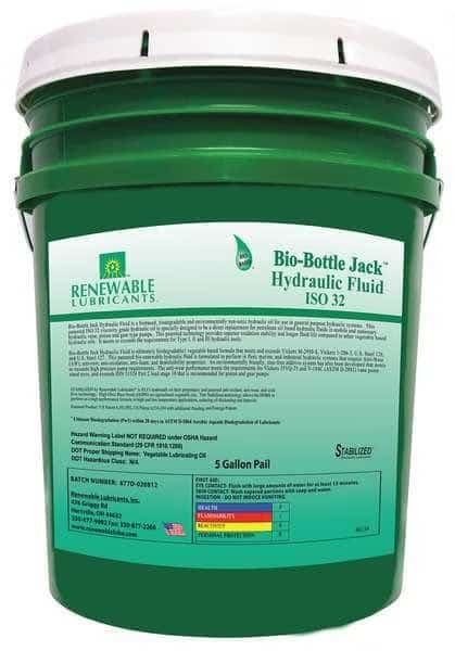 5 gal Pail, Hydraulic Oil, 32 ISO Viscosity, Not Specified SAE