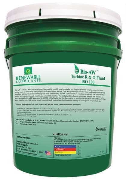 5 gal Pail, R&O Oil, 100 ISO Viscosity, Not Specified SAE