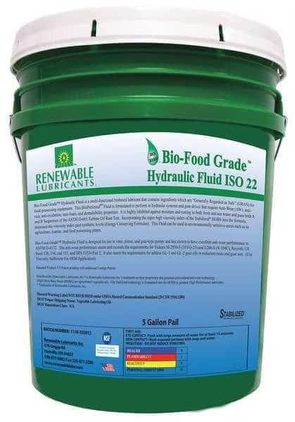 Food Grade Hydraulic Oil, 5 gal.