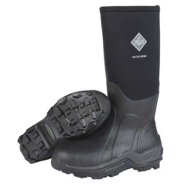 Boots, Size 15, 16" Height, Black, Plain, PR, THE ORIGINAL MUCK BOOT CO, Mfr# ASP-000A/15